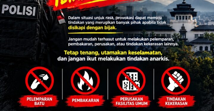 Polda Jabar Imbau Masyarakat Jangan Terprovokasi, Tetap Kendalikan Diri Demi Jaga Bandung dan Jabar Aman