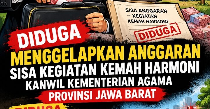 Dugaan Sisa Anggaran Kemah Harmoni 2025 dan Biaya Cat Mobil Pribadi Kanwil Kemenag Provinsi Jabar Disorot